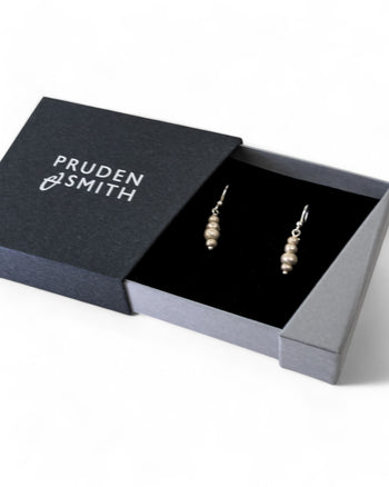 Silver Nugget Random Drop Earrings Earrings Pruden and Smith   