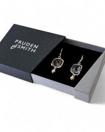 Rock Crystal Drop Earrings Earrings Pruden and Smith   