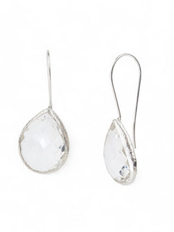 Rock Crystal Clear Drop Earrings