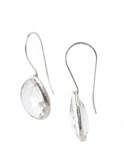 Rock Crystal Clear Drop Earrings