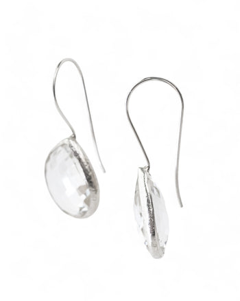 Rock Crystal Clear Drop Earrings