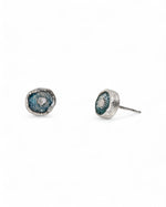 Roman Glass Round Stud Earrings (8mm) Earrings Pruden and Smith   