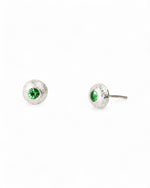 Nugget Studs with Green Tourmaline Earrings Pruden and Smith   