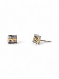 Trap Two Colour Stud Earrings Earrings Pruden and Smith   