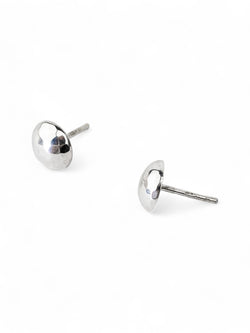 Hammered Silver Stud Earrings Earrings Pruden and Smith   