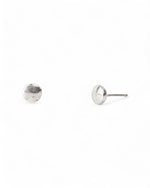 Pebble Silver Stud Earrings Earrings Pruden and Smith Round  