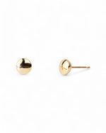 Pebble 9ct Gold Stud Earrings Earrings Pruden and Smith Round 9ct Yellow Gold 