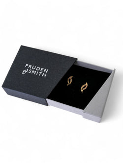 Forged 9ct Gold Stud Earrings (Small) Earrings Pruden and Smith   