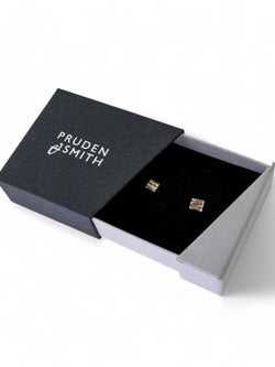 Trap Diamond Stud Earrings Earrings Pruden and Smith   