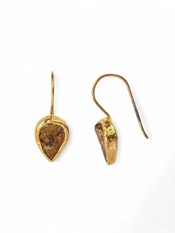 Tiger's Eye Drop Earrings