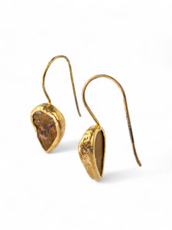 Tiger's Eye Drop Earrings