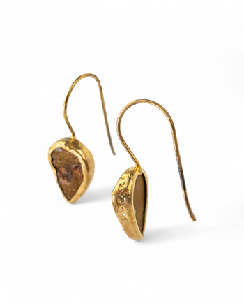 Tiger's Eye Drop Earrings