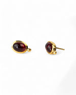 Roman Tourmaline Stud Earrings (Pink and Red) Earrings Pruden and Smith   