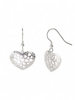 Pierced Heart Drop Earrings Earrings Pruden and Smith   