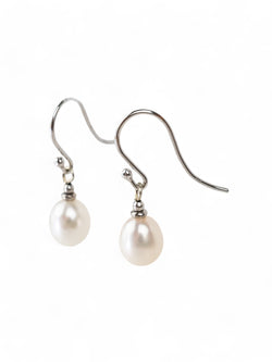 Simple Pearl Drop Earrings