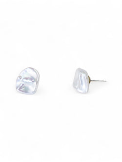 Keshi Pearl Stud Earrings Earrings Pruden and Smith   