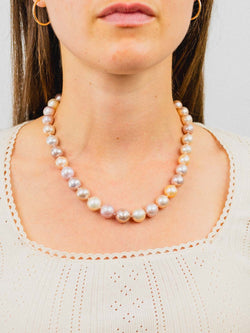 Gold Nugget Baroque Pearl Necklace Necklace Pruden and Smith