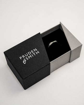 Wedding Ring with Twist Ring Pruden and Smith   