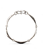 Hammered Silver Crescent Bracelet Bracelet Pruden and Smith   