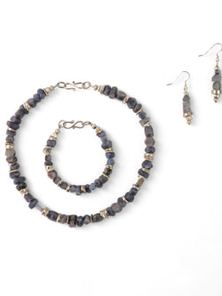 Rough Blue Sapphire Set  Pruden and Smith   