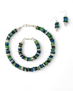 African Recycled Blue Glass Set  Pruden and Smith   