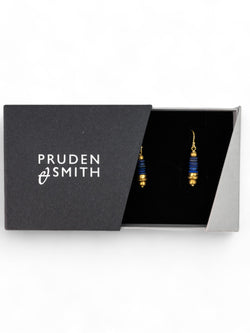 Lapis Lazuli Disc Earrings Earrings Pruden and Smith