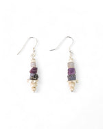 Rough Blue Pink Sapphire Earrings Earrings Pruden and Smith   