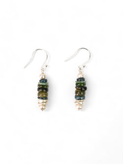 Silver Tourmaline Earrings (Green) Necklace Pruden and Smith