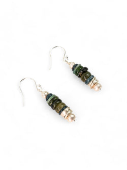 Silver Tourmaline Earrings (Green) Necklace Pruden and Smith