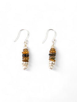 Silver Tourmaline Earrings (Amber) Necklace Pruden and Smith