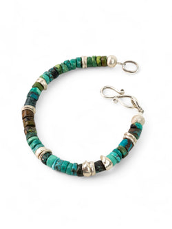 Silver and Turquoise Bracelet Bracelet Pruden and Smith   