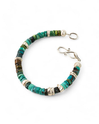 Silver and Turquoise Bracelet Bracelet Pruden and Smith   