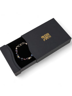 Keshi Pearl Silver Bracelet (Black) Bracelet Pruden and Smith   