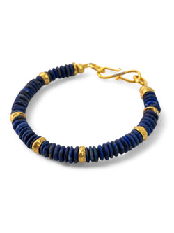 Lapis Lazuli Disc Bracelet Bracelet Pruden and Smith