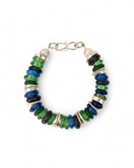 African Recycled Blue Glass Bead Bracelet Bracelet Pruden and Smith   