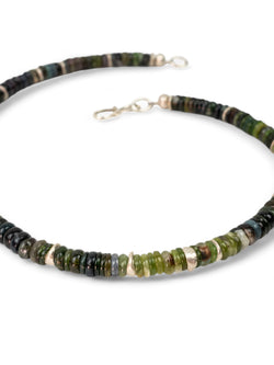 Silver Tourmaline Necklace (Green) Necklace Pruden and Smith