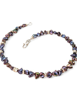 Black Keshi Pearl Necklace Necklace Pruden and Smith   