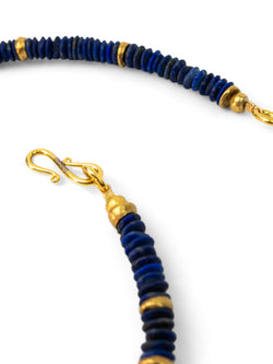 Lapis Lazuli Disc Necklace Necklace Pruden and Smith