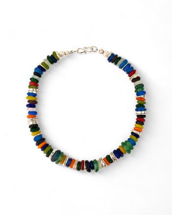 African Recycled Glass Bead Necklace Necklace Pruden and Smith   