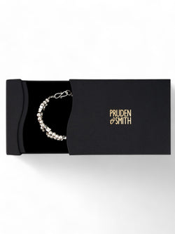 Nugget and Bone Silver Bracelet Bracelet Pruden and Smith   