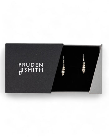 Silver Nugget Random Drop Earrings Earrings Pruden and Smith   