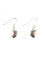 Hammered Heart Drop Earrings Earrings Pruden and Smith   