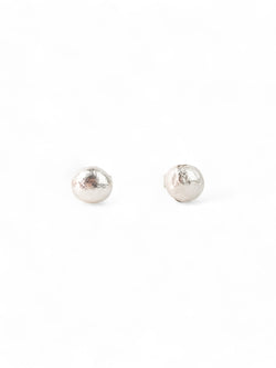 Nugget Silver Stud Earrings Earrings Pruden and Smith   