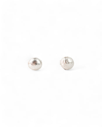 Nugget Silver Stud Earrings Earrings Pruden and Smith   