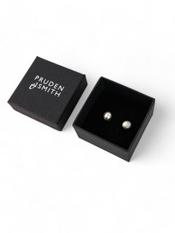 Nugget Silver Stud Earrings Earrings Pruden and Smith   