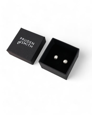 Nugget Silver Stud Earrings Earrings Pruden and Smith   