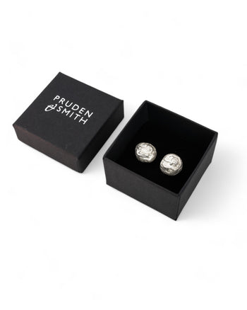 Nugget Silver Stud Earrings Earrings Pruden and Smith   