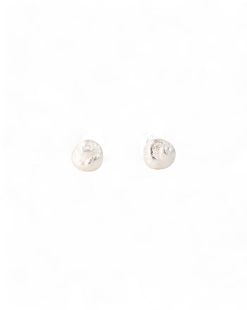 Nugget Silver Stud Earrings Earrings Pruden and Smith   