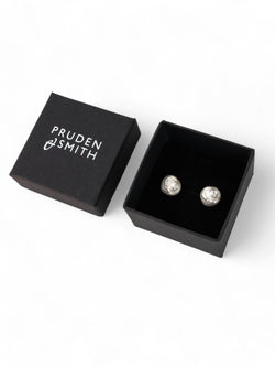 Nugget Silver Stud Earrings Earrings Pruden and Smith   