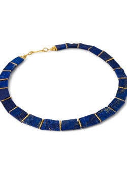 Lapis Lazuli Collar & Stud Set  Pruden and Smith   